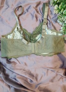 green fancy bra