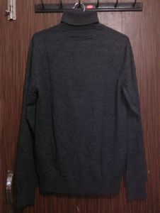 Gray Turtleneck Sweater