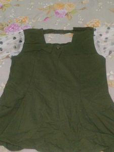 Olive Green Top