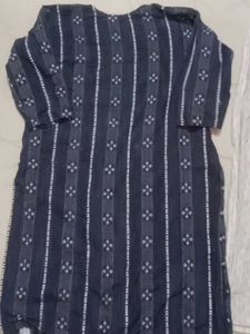 Stylish Navy Blue Kurta Set