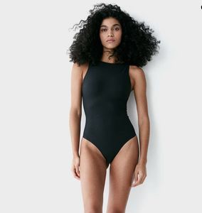 Seamless Black Bodysuit