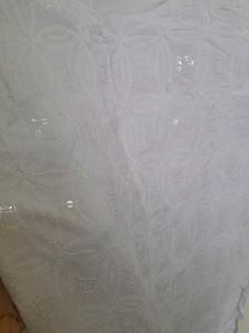 WHITE COTTON KURTA