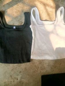 Black Ribbed Tank Top COMBO