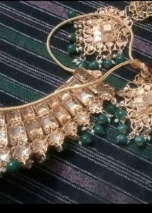 Gold Green Combination Mirror Set
