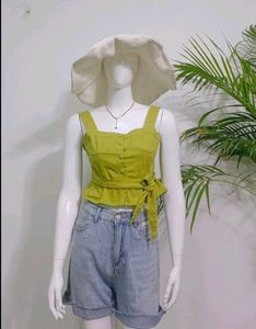 Lime green corset top 🍋‍🟩