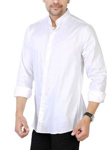 Men's White Bandhgala Shirt