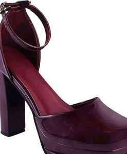 Burgundy Platform Heels