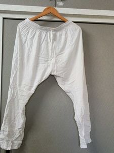 (Freesize Fits M To XL) White Patiyala