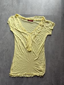 Yellow Ruffle Top