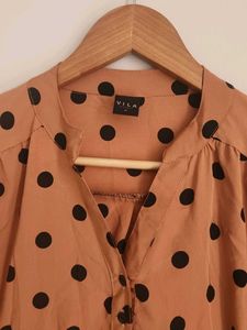 Polka Dot Print Top