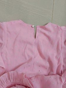 Beautiful Pink Top Skirt Set