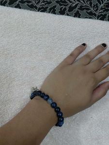 Bracelet Eiffel Tower blue beaded