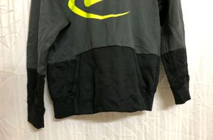Nike Gray Black Hoodie Pullover Dri-fit Sweatshirt