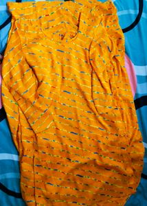 Mustard Kurta Set