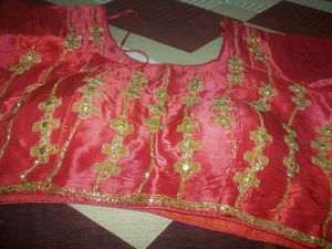 Olive Dark Handwork Frill Heavy Work Saree