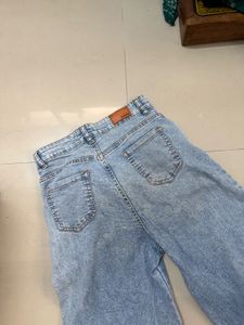 Wide Leg Acid Wash Jeans