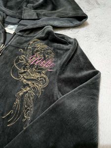 ✨💥Y2K Nike Velvet Hoodie - embroidered logo