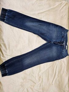 Blue Denim Joggers