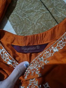 Embroidery Falred Kurta Suit Set