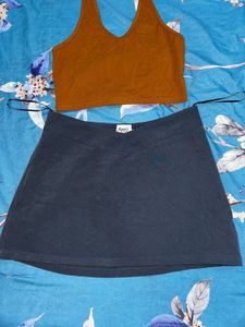 2 Sexy Tops &amp; Mini Skirt Combo
