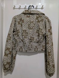 Patterned Crop Top