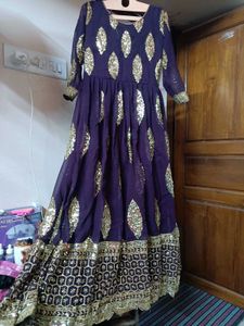 PURPLE GOWN SET