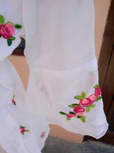 combo Floral Print Midi Dress