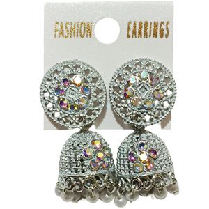 Fashion Earrings - silver color Jhumka