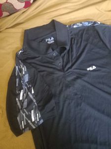 Fila Black Polo Shirt