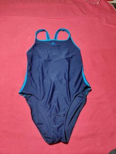 Adidas Women&#39;s Navy Blue One-Piece Swimsuit
