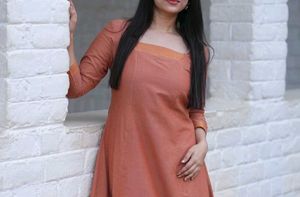 Elegant Brown Cotton Kurta