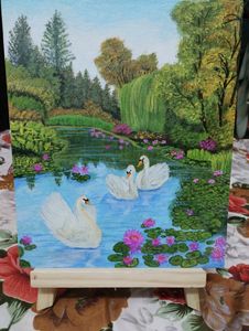 Lotus 🪷 Pond Painting