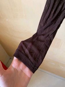 Draped Brown Top