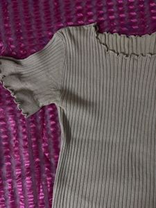 Cute Ribbed Crop Top