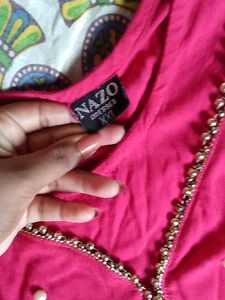 Pink and Navy Dress