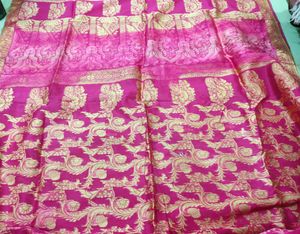 Pink Colored Beautiful Saree 💕