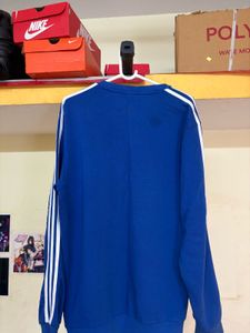 Addidas Blue Sweatshirt 100 Authentic