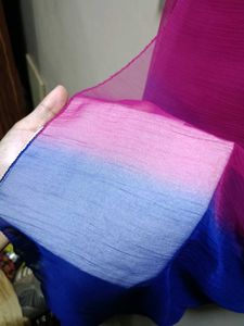 Dupatta|| Hot Pink And Dark Blue Gradient🩷💙