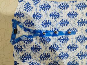 Straight White Cotton Kurta