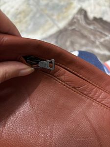 Vintage Prada Brown Leather Trousers