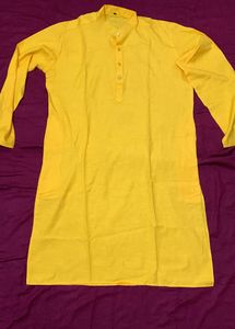 Men Yellow Kurta