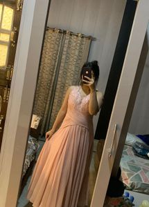 Elegant Ethnic peach gown🎀🦋💕