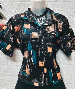 🎁Buy 2 Get 1 Free 🎁Abstract Print Top