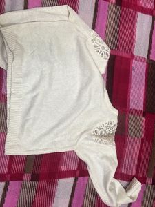 Elegant Cream Knit Sweater