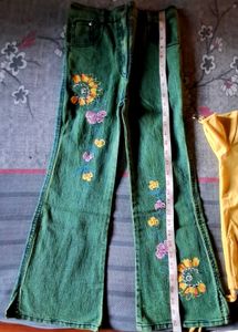 Flower Power Denim &amp; Tee Set (9-10years)