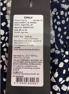 ONLYMicro Print Fit &amp; Flare Dress