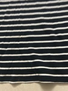 h&amp;m stretchy striped top(L)