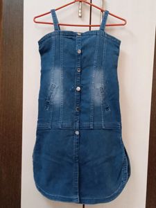 Girls Denim Frock...