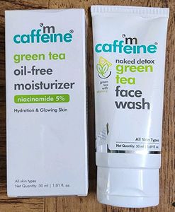 MCAFFEINE GREEN TEA OIL FREE MOISTURIZER & FACEWAS