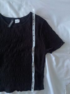 Black textured top